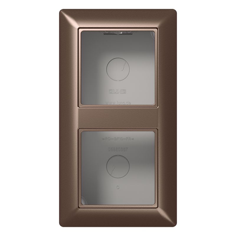 Jung - Boîtier saillie 2 postes / Série AS 500 Moka