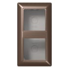 Jung - Boîtier saillie 2 postes / Série AS 500 Moka