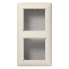 Jung - Boîtier saillie 2 postes / Série AS 500 Ivoire