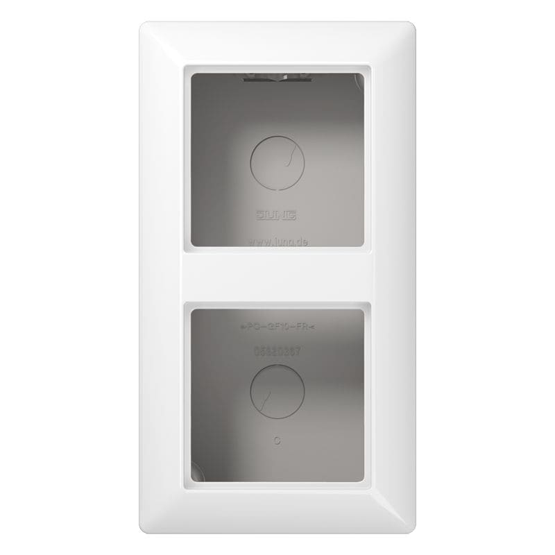 Jung - Boîtier saillie 2 postes / Série AS 500 Blanc