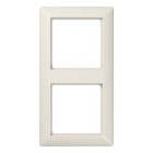 Jung - Cadre de finition 2 postes / Série AS 500 BF Ivoire