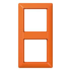 Jung - Cadre de finition 2 postes Série AS 500 BF Orange