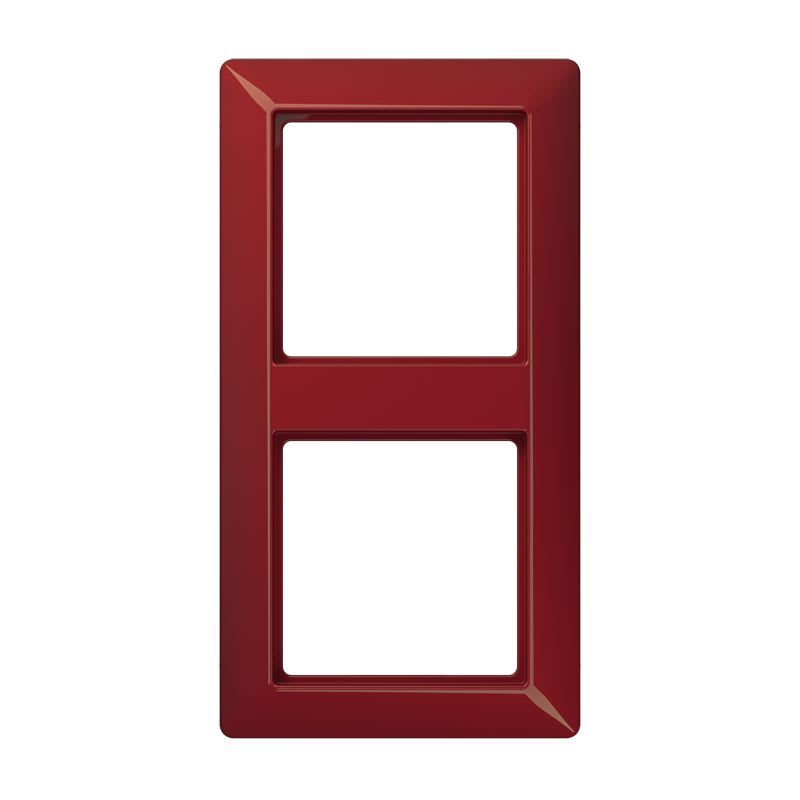 Jung - Cadre de finition 2 postes / Série AS 500 BF Rouge