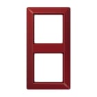 Jung - Cadre de finition 2 postes / Série AS 500 BF Rouge