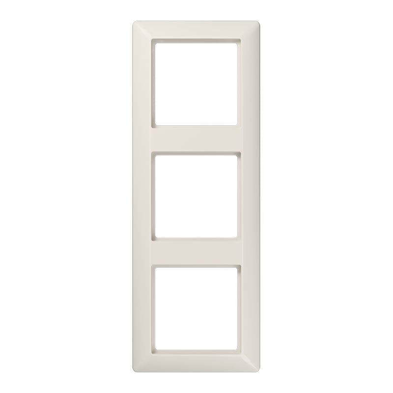 Jung - Cadre de finition 3 postes / Série AS 500 Ivoire