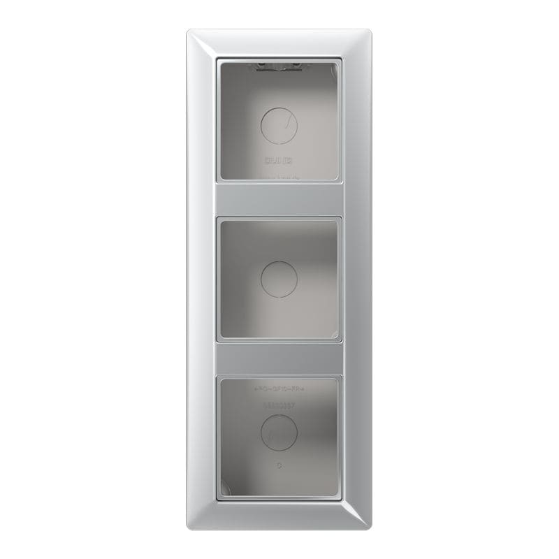 Jung - Boîtier saillie 3 postes / Série AS 500 Aluminium