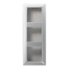 Jung - Boîtier saillie 3 postes / Série AS 500 Aluminium