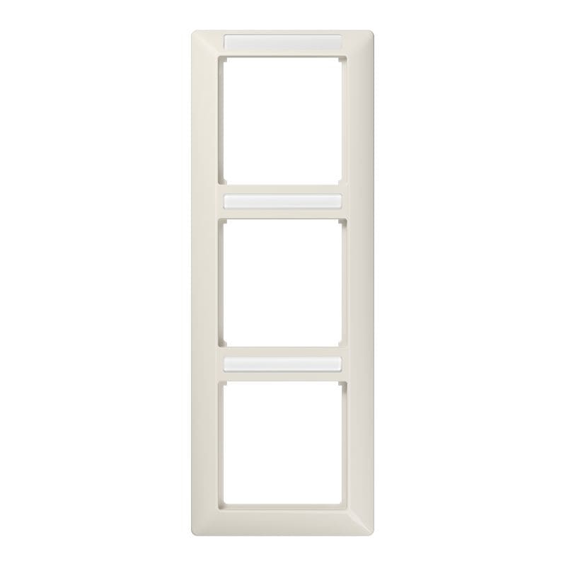 Jung - Cadre de finition 3 postes avec PE / Série AS 500 BF Ivoire