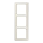 Jung - Cadre de finition 3 postes avec PE / Série AS 500 BF Ivoire
