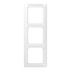 Jung - Cadre de finition 3 postes avec PE / Série AS 500 BF Blanc