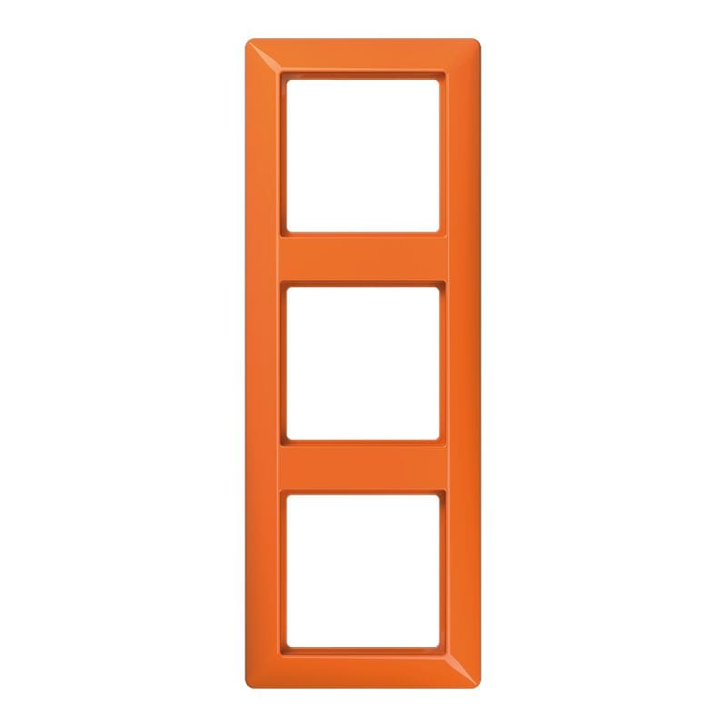Jung - Cadre de finition 3 postes / Série AS 500 BF Orange