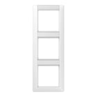 Jung - Cadre de finition 3 postes avec PE vertical / Série AS 500 Blanc