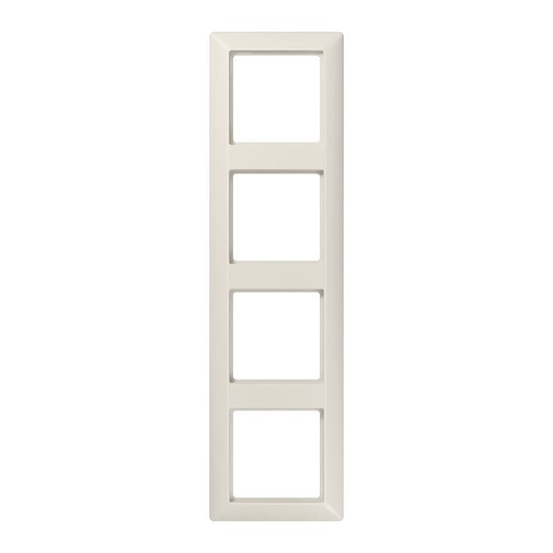 Jung - Cadre de finition 4 postes / Série AS 500 Ivoire