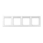 Jung - Cadre de finition 4 postes / Série AS 500 Blanc