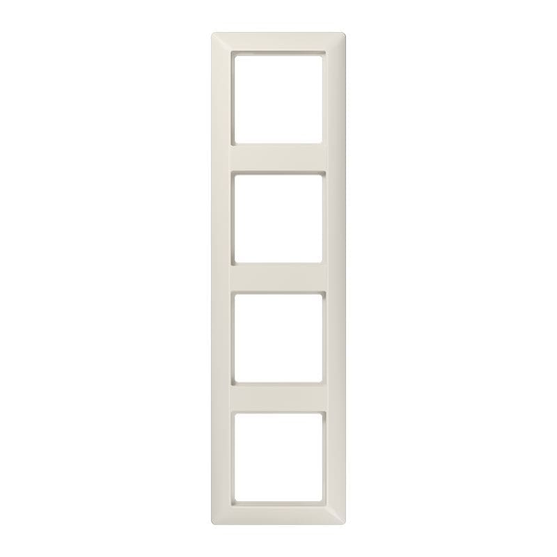 Jung - Cadre de finition 4 postes / Série AS 500 BF Ivoire