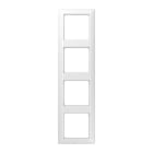 Jung - Cadre de finition 4 postes / Série AS 500 BF Blanc