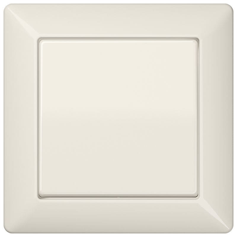 Jung - Enjoliveur simple touche / Série AS 500 Ivoire