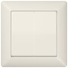 Jung - Enjoliveur double touche / Série AS 500 Ivoire