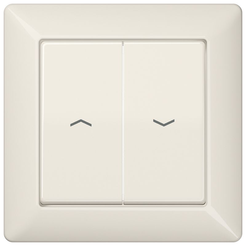 Jung - Enjoliveur double touche IN+BP VR-store / Série AS 500 Ivoire