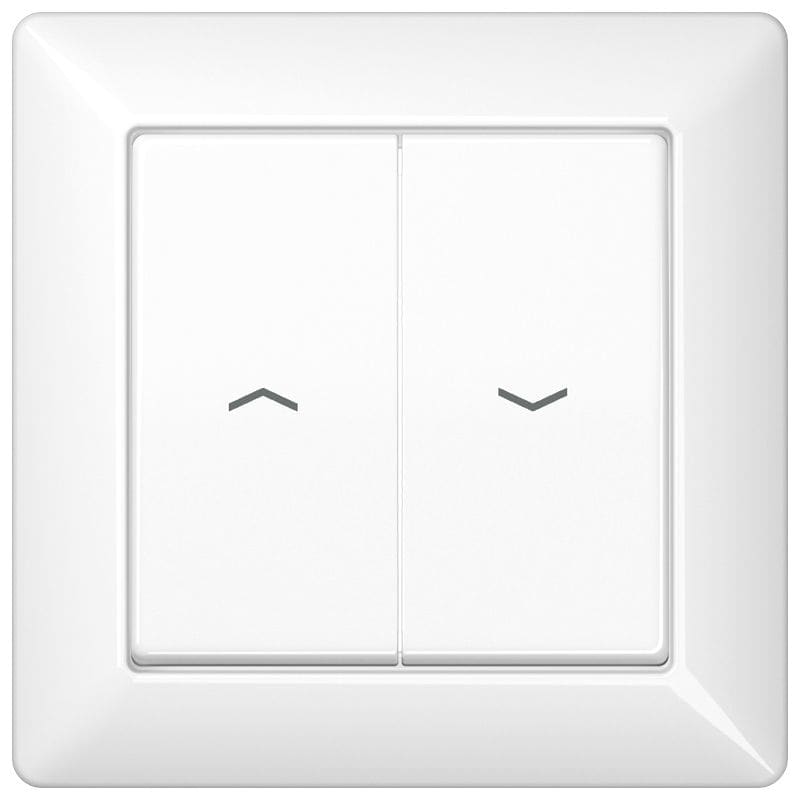 Jung - Enjoliveur double touche IN+BP VR-store / Série AS 500 Blanc