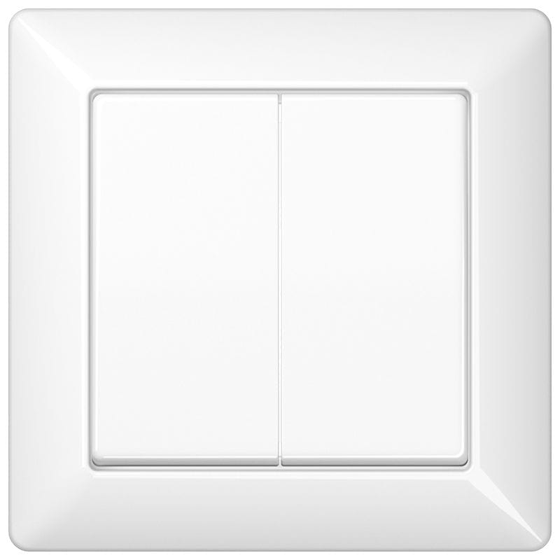 Jung - Enjoliveur double touche / Série AS 500 Blanc