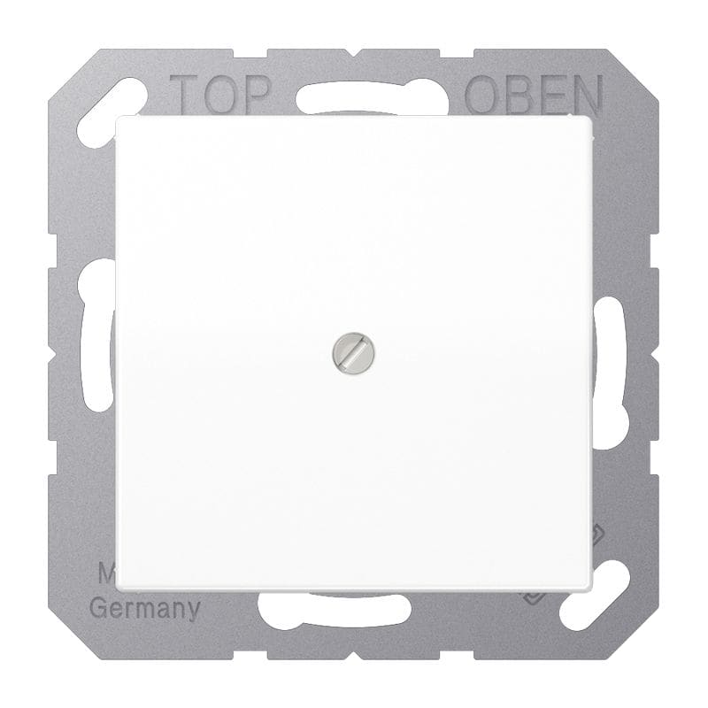 Jung - Sortie de câble avec serre câble / Série AS 500 Blanc