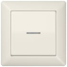 Jung - Enjo simple touche à voyant / Série AS 500 Ivoire