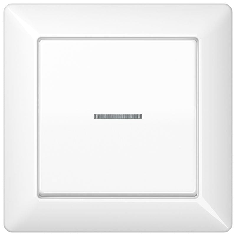 Jung - Enjo simple touche à voyant / Série AS 500 Blanc