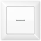 Jung - Enjo simple touche à voyant / Série AS 500 Blanc