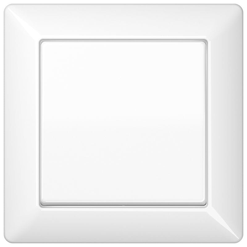 Jung - Enjoliveur simple touche / Série AS 500 Blanc