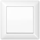 Jung - Enjoliveur simple touche / Série AS 500 Blanc