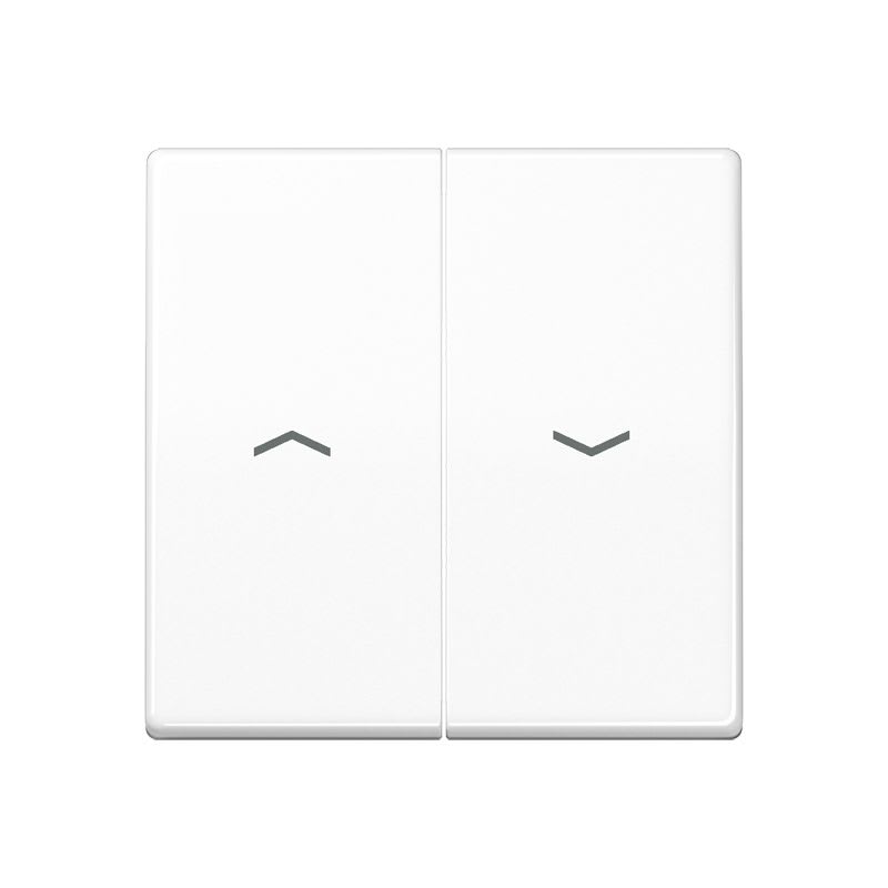 Jung - Enjoliveur double touche IN+BP VR-store / Série AS 500 Blanc