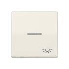 Jung - Enjo avec symb "lumière" à voyant / Série AS 500 Ivoire