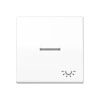 Jung - Enjo avec symb "lumière" à voyant / Série AS 500 Blanc