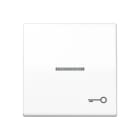 Jung - Enjo avec symb "gâche" à voyant / Série AS 500 Blanc