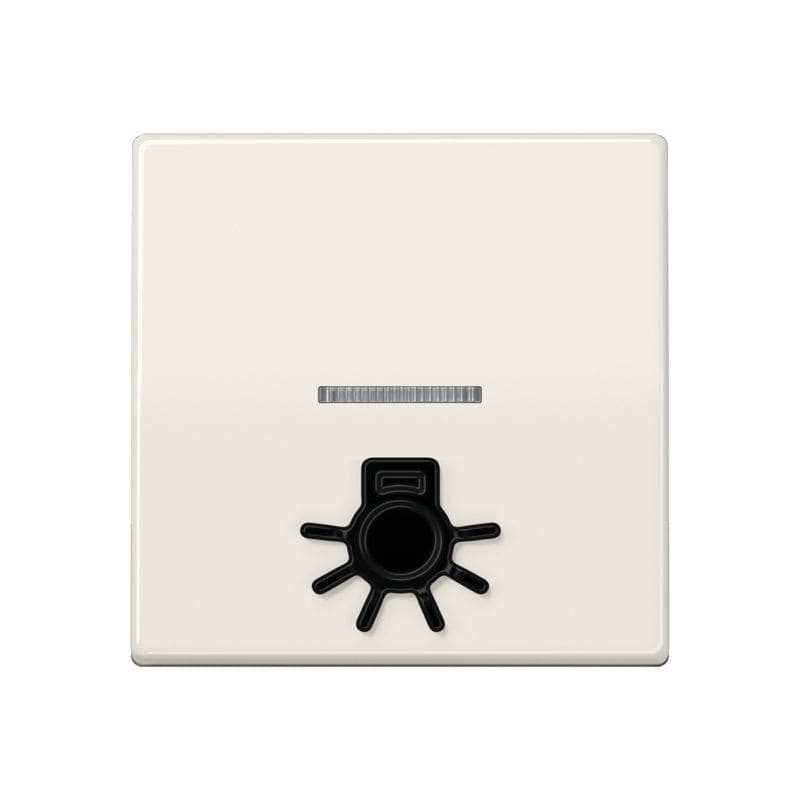 Jung - Enjo avec symb "lumière" en relief+voyant / Série AS 500 Ivoire