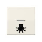 Jung - Enjo avec symb "lumière" en relief+voyant / Série AS 500 Ivoire