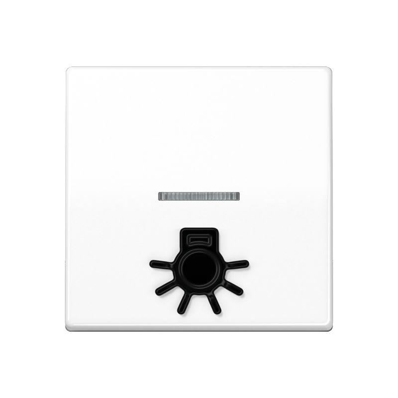 Jung - Enjo avec symb "lumière" en relief+voyant / Série AS 500 Blanc