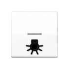 Jung - Enjo avec symb "lumière" en relief+voyant / Série AS 500 Blanc