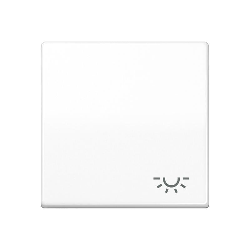 Jung - Enjo avec symbole "lumière" / Série AS 500 Blanc