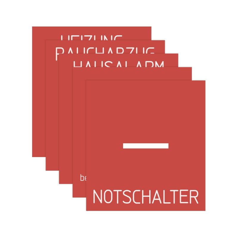 Jung - 1 jeu de film autocollant de rechange pour Art. N°. : ..564.. et ..964..