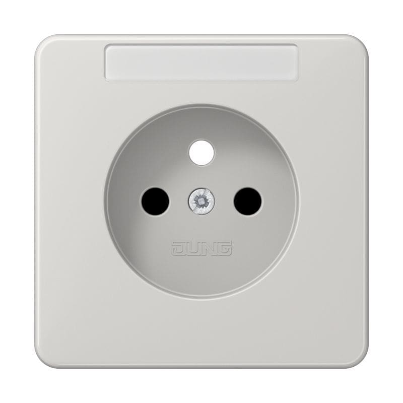 Jung - Enjo prise de courant 2P+T avec PE / CD 500 gris clair pour méc  152...x