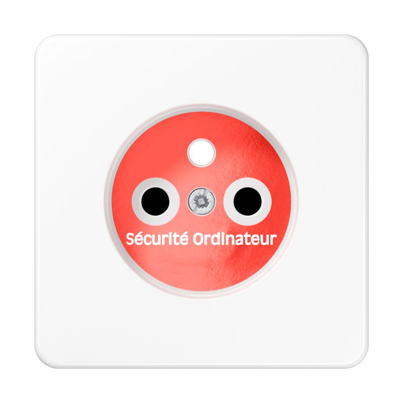 Jung - Enjo pour prise Franco/Belge circuit info / CD 500 Blanc