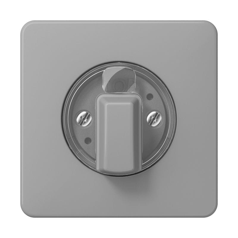 Jung - Enjoliveur pour interrupteur rotatif / CD 500 Gris