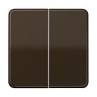 Jung - Enjoliveur 2 voies pour mécanisme variapush 1712DE / CD500 Brun