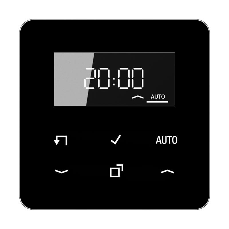 Jung - Timer standard avec afficheur / Série CD 500 Noir
