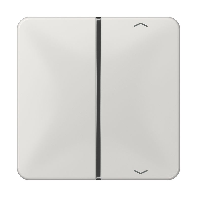 Jung - Touche 1 voie F40 avec flèches / CD 500 Gris clair