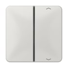 Jung - Touche 1 voie F40 avec flèches / CD 500 Gris clair