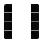 Jung - Kit touche complet 4 voies F50 / CD 500 Noir