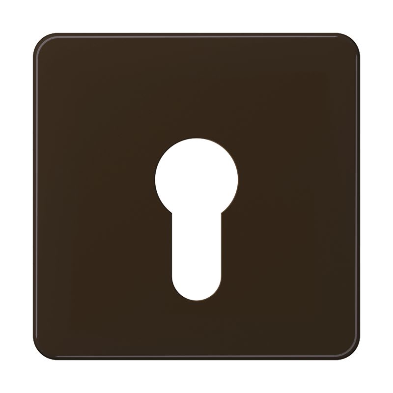 Jung - Enjoliveur pour IN et BP à clé plat / CD 500 Brun